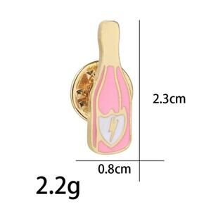 Pink Champagne Pin Brooch